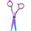 FARRAY 6.5 Professional Hair Cutting Scissors - Japanese Stainless Steel Barber Shears for Salon. Home. All Ages - Ergonomic Handle & Sharp Blades (Aurora color)