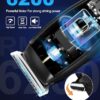 Cordless Beard Trimmer for Men.Rechargeable Mens Hair Clippers. Professional Electric Barber Clippers. Zero Gapped Beard Trimmer Kit with 5 Guide Combs for Home Use