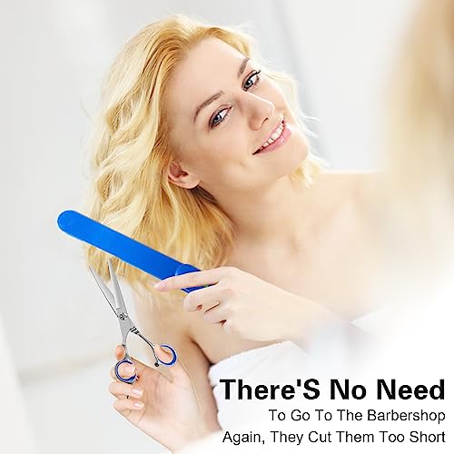 Hair Cutting Scissors. Hair Cutting Kit Women. DIY Home Hair Cutting Tools for Bangs Cutter. Layers. and Split Ends. Scissors for Cutting Baby Hair(Set of 3) Color Blue