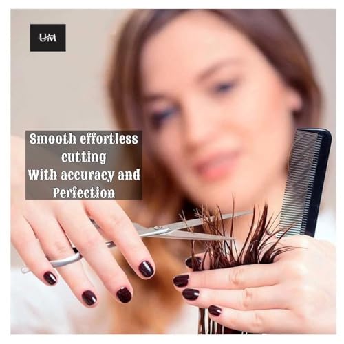 41272tEgc1L.jpg UM Supplies Scissors 7.5 | Premium Barber Shears For Hair Cutting | Multiple Purpose Cutting Scissors | Haircut Scissors For Salon I Women | Mens | kids I Pets