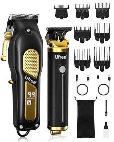 412g4VU8wDL.jpg Ufree Hair Clippers for Men. Professional Clippers and Trimmers Set. Cordless Clippers for Hair Cutting. Beard Trimmer. Barber Clippers. Rechargeable Electric Shaver. Gifts for Men
