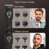 Hair Clippers for Men Professional. Cordless Clipper and Trimmer Set. Clippers for Hair Cutting Kit with Long Battery Life. Electric Hair Trimmer for Family Barber Kids Use (Black)