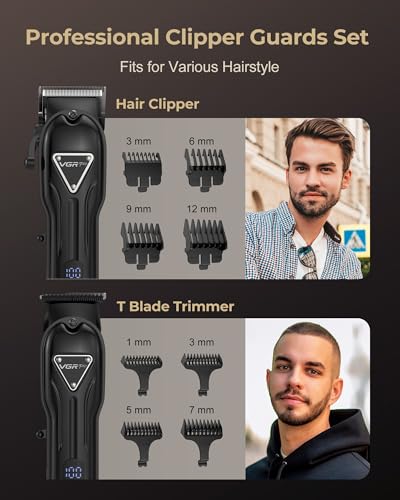 415beaOCxL.jpg Hair Clippers for Men Professional. Cordless Clipper and Trimmer Set. Clippers for Hair Cutting Kit with Long Battery Life. Electric Hair Trimmer for Family Barber Kids Use (Black)