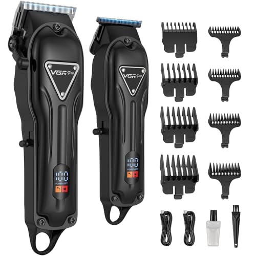 416WgaCtvTL.jpg Hair Clippers for Men Professional. Cordless Clipper and Trimmer Set. Clippers for Hair Cutting Kit with Long Battery Life. Electric Hair Trimmer for Family Barber Kids Use (Black)