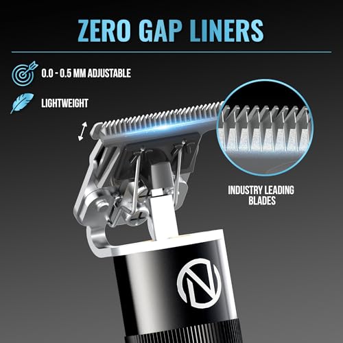 Novah Professional Hair Clippers for Men. Professional Barber Clippers and Trimmer Set. Mens Cordless Clipper. Fade Haircut Kit. Electric Hair Cut Machines