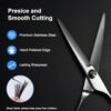 Hair Cutting Scissors. 6.5 Stainless Steel Barber Haircut Shears for Men/Woman. Professional Trimming Scissors Kit for Salon and Home Use. Sharp Edge for Precise Cutting