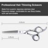 Hair Cutting Scissors and Thinning Scissors Kit.6.5 inch Professional Salon Haircut Scissors Kit.Barber Hairdressing Shears Set.Hair Cutting Shears Texturizing Shears (Silver) (Silver)