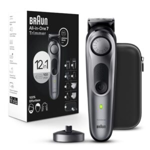 Braun All-in-One Men's Shaving Kit Series 7 7440. 12-in-1 Beard. Face. Nose. Ear Trimmer. Hair Clippers. Body Groomer and Manscaping