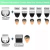 Brightup Beard Trimmer for Men - Electric Razor & Shaver. Cordless Hair Clippers Trimmers Set. IPX7 Waterproof Mens Grooming Kit for Shaving Face. Mustache. Body. Ear. Nose Hair Trimmer. Gifts for Men