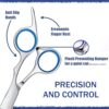 Hair Cutting Scissors Kit.27PCS Professional Stainless-Steel Sharp Barber Professional Hairdressing Shears Set with 6.5 Inch Cutting Scissors.Thinning Shears for Man Woman Adults Kids Home Salon