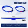 Neckline Shaving Template and Adjustable Hair Trimming Guide.DIY Self Haircutting System. Shaving and Keeping a Clean and Straight Neck Hairline.Easy Use Tool Soft Portable(Blue)