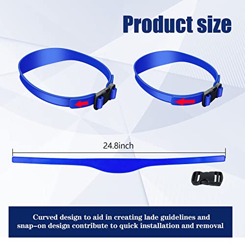 Neckline Shaving Template and Adjustable Hair Trimming Guide.DIY Self Haircutting System. Shaving and Keeping a Clean and Straight Neck Hairline.Easy Use Tool Soft Portable(Blue)