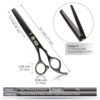 CIICII Hair Cutting Scissors Shears Kit. Professional Hairdressing Scissors Set (Hair Beard Trimming Shaping Grooming Thinning Shears) for Men Women Hairdresser Home Salon Barber Haircut Kit (Black)