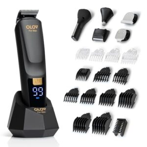Beard Trimmer. 21 Piece All-in-One Mens Grooming Kit and Hair Clipper. Nose. Ear.Body and Face. Electric Razor with USB Recharge Dock