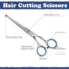 Hair Cutting Scissors Kit.27PCS Professional Stainless-Steel Sharp Barber Professional Hairdressing Shears Set with 6.5 Inch Cutting Scissors.Thinning Shears for Man Woman Adults Kids Home Salon