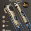 Hair Clippers for Men Professional. Cordless Hair Clippers for Hair Cutting. Mens Clippers and Trimmers Set. Electric Hair Trimmer for Men with Package Box