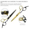 Niura 12 PCS Hair Cutting Scissors Set - Professional Barbers & Salon Kit: Cutting & Thinning Scissors. Comb. Cape. Clips for Men. Women. Kids & Pet