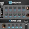 Novah Professional Hair Clippers for Men. Professional Barber Clippers and Trimmer Set. Mens Cordless Clipper. Fade Haircut Kit. Electric Hair Cut Machines