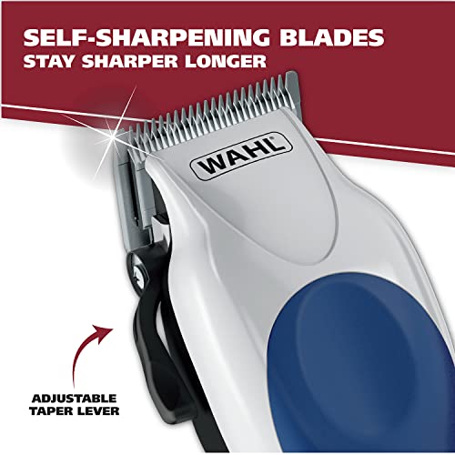 41q4H8VD-qL.jpg Wahl Clipper USA Color Pro Complete Haircutting Kit with Easy Color Coded Guide Combs - Corded Clipper for Hair Clipping & Grooming Men. Women. & Children - Model 79300-1001M