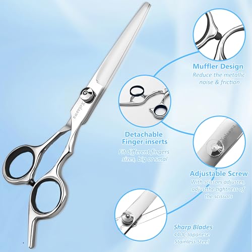 Hair Cutting Scissors. Professional Hair Scissors Razor. Barber Shears. Ultra Sharp Blades. For hair salon.hair studio or home