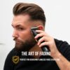 Novah® Professional Hair Clippers for Men. Professional Barber Clippers and Trimmer Set. Mens Cordless Hair Clipper for Barbers Haircut Kit Fade