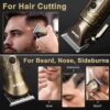 Ufree Hair Clippers for Men Professional with Beard Trimmer. Barber Clippers and Trimmers Set. Electric Razor Shavers for Men. Cordless Mens Grooming Kit for Nose. Face. Hair. Gifts
