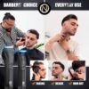 Novah® Professional Hair Clippers for Men. Professional Barber Clippers and Trimmer Set. Mens Cordless Hair Clipper for Barbers Haircut Kit Fade