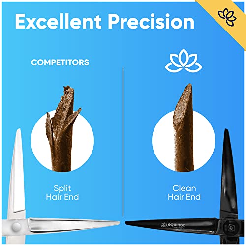 Equinox Razor Edge Series Professional Hair Scissors - 6.5� Premium Japanese Stainless Steel Hair Cutting Scissors. Hair Shears. Hair Razors for Hair Cutting. Barber Accessories & Hair Salon Supplies