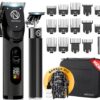 Novah Professional Hair Clippers for Men. Professional Barber Clippers and Trimmer Set. Mens Cordless Clipper. Fade Haircut Kit. Electric Hair Cut Machines