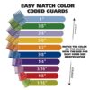 Wahl Clipper USA Color Pro Complete Haircutting Kit with Easy Color Coded Guide Combs - Corded Clipper for Hair Clipping & Grooming Men. Women. & Children - Model 79300-1001M