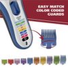 Wahl Color Pro Cordless Rechargeable Hair Clipper & Trimmer – Easy Color-Coded Guide Combs - for Men. Women. & Children – Model 9649P