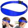 Neckline Shaving Template and Adjustable Hair Trimming Guide.DIY Self Haircutting System. Shaving and Keeping a Clean and Straight Neck Hairline.Easy Use Tool Soft Portable(Blue)