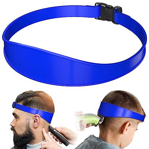 Neckline Shaving Template and Adjustable Hair Trimming Guide.DIY Self Haircutting System. Shaving and Keeping a Clean and Straight Neck Hairline.Easy Use Tool Soft Portable(Blue)