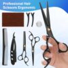 Hair Cutting Scissors Kit. Professional Barber Shears Set with Hair Scissors Thinning Shears. Tijeras para Cortar Cabello Haircutting Sheers Hair Cut Blending Salon Scissor for Men Women Pet