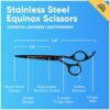 Equinox Razor Edge Series Professional Hair Scissors - 6.5� Premium Japanese Stainless Steel Hair Cutting Scissors. Hair Shears. Hair Razors for Hair Cutting. Barber Accessories & Hair Salon Supplies
