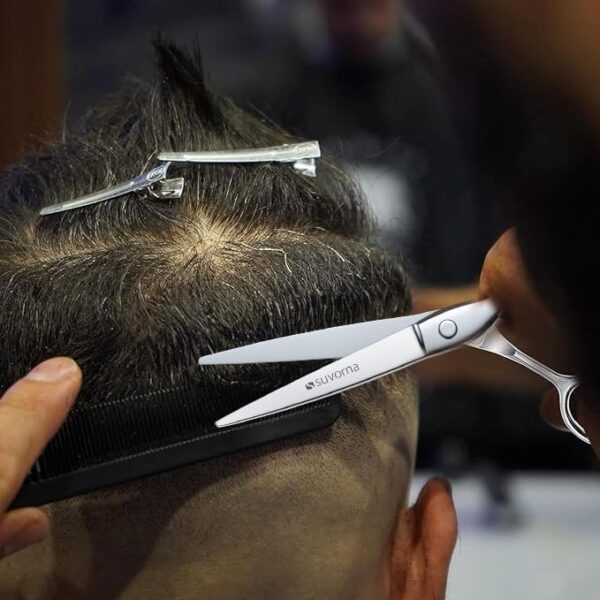 51SUNsTtC7L.jpg Shears for Hair Cutting - Barber Scissors for Hair Cutting - Extremely Sharp Hair Cutting Scissors to Cut Hair - Made with 6.5 Stainless Steel with Key - Hair Shears for Women. Men and Adults
