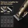 Ufree Hair Clippers for Men Professional with Beard Trimmer. Barber Clippers and Trimmers Set. Electric Razor Shavers for Men. Cordless Mens Grooming Kit for Nose. Face. Hair. Gifts