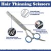 Hair Cutting Scissors Kit.27PCS Professional Stainless-Steel Sharp Barber Professional Hairdressing Shears Set with 6.5 Inch Cutting Scissors.Thinning Shears for Man Woman Adults Kids Home Salon