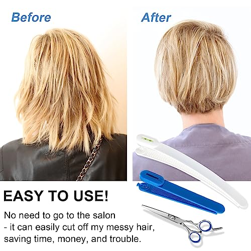 Hair Cutting Scissors. Hair Cutting Kit Women. DIY Home Hair Cutting Tools for Bangs Cutter. Layers. and Split Ends. Scissors for Cutting Baby Hair(Set of 3) Color Blue