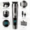 Brightup Beard Trimmer for Men - Electric Razor & Shaver. Cordless Hair Clippers Trimmers Set. IPX7 Waterproof Mens Grooming Kit for Shaving Face. Mustache. Body. Ear. Nose Hair Trimmer. Gifts for Men