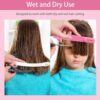 Professional Hair Cutting Kit for Women Gifts. Easy-to-Use Split Ends Hair Trimmer. DIY Home Hair Cutting Tools for Bangs. Layers. Bobs. Practical Hair Cutting Clip. Pink