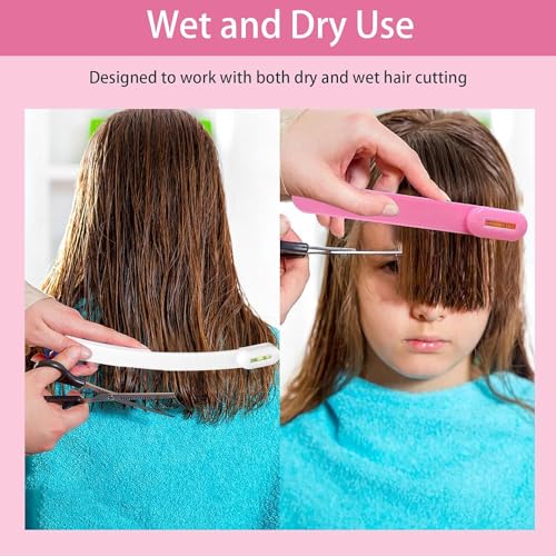 Professional Hair Cutting Kit for Women Gifts. Easy-to-Use Split Ends Hair Trimmer. DIY Home Hair Cutting Tools for Bangs. Layers. Bobs. Practical Hair Cutting Clip. Pink