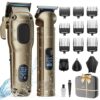 Hair Clippers for Men Professional. Cordless Hair Clippers for Hair Cutting. Mens Clippers and Trimmers Set. Electric Hair Trimmer for Men with Package Box
