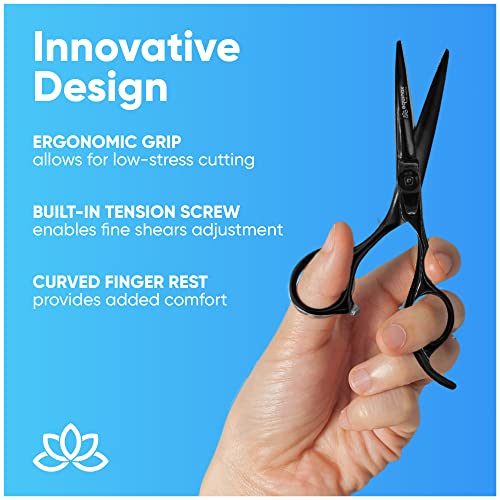 Equinox Razor Edge Series Professional Hair Scissors - 6.5� Premium Japanese Stainless Steel Hair Cutting Scissors. Hair Shears. Hair Razors for Hair Cutting. Barber Accessories & Hair Salon Supplies