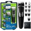 Norelco Philips Multigroomer All-in-One Trimmer Series 3000. 13 Piece Mens Grooming Kit. for Beard. Face. Nose. and Ear Hair Trimmer and Hair Clipper. NO Blade Oil Needed. MG3750/60