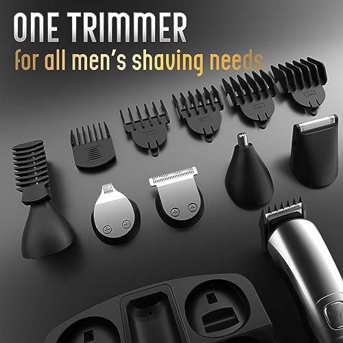 Ufree Beard Trimmer for Men. Waterproof Electric Razor for Nose. Body. Face & Mustache. Cordless Hair Clippers Shavers Grooming Kit. Gifts for Men Husband Father