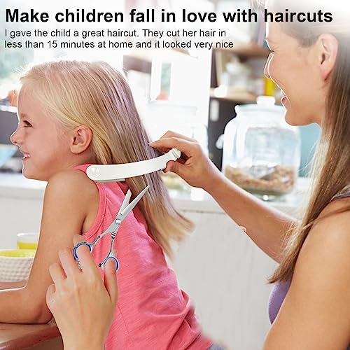 Hair Cutting Scissors. Hair Cutting Kit Women. DIY Home Hair Cutting Tools for Bangs Cutter. Layers. and Split Ends. Scissors for Cutting Baby Hair(Set of 3) Color Blue