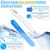 Professional Hair Styling Tools: DIY Layering and Trimming Kit with Clips. Guide for Bangs. Layers. Split Ends - Blue