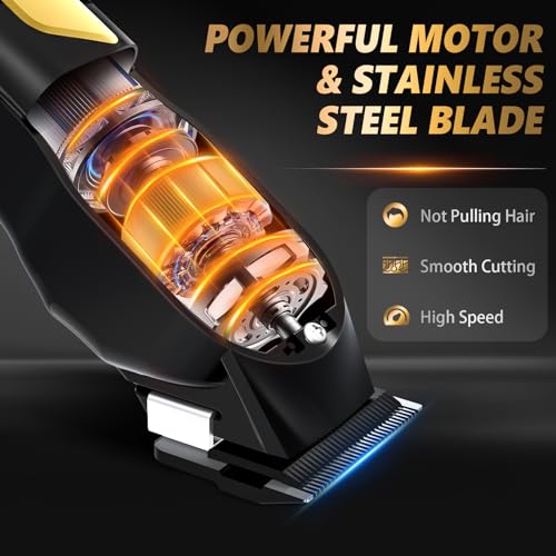 51joCCfFwUL.jpg Ufree Hair Clippers for Men. Professional Clippers and Trimmers Set. Cordless Clippers for Hair Cutting. Beard Trimmer. Barber Clippers. Rechargeable Electric Shaver. Gifts for Men
