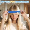 Professional Hair Styling Tools: DIY Layering and Trimming Kit with Clips. Guide for Bangs. Layers. Split Ends - Blue